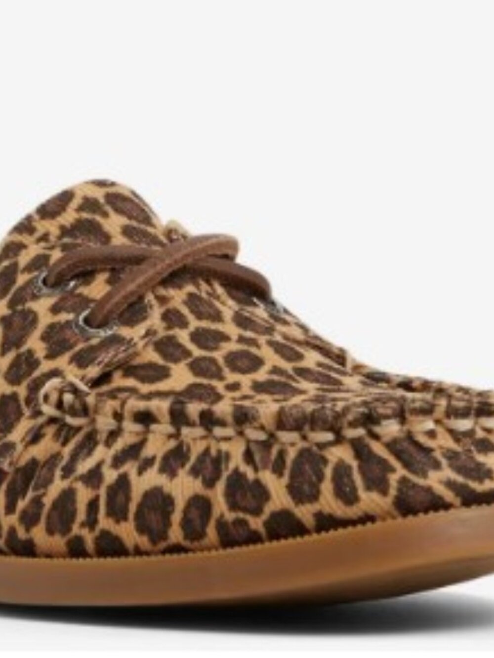 Sperry Origial 2-hole Boat Shoes. Size 6.5 Leopard Print.